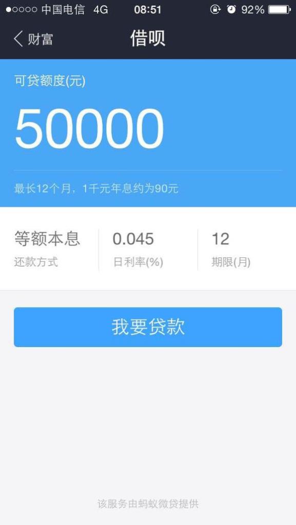 万年被拒的借呗 终于给我开了5万额度!教你强开